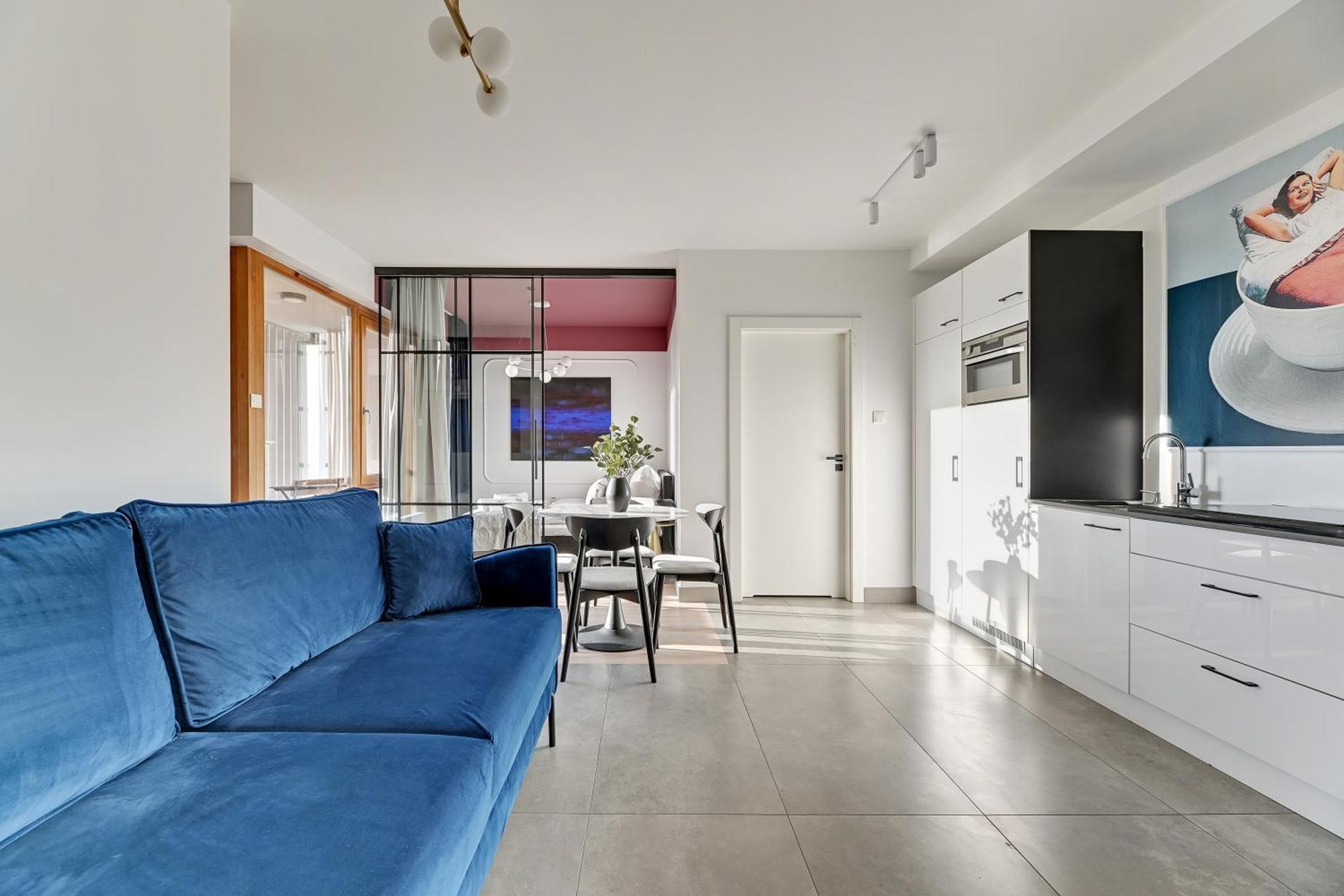 Aura - Riverside & Parking By Downtown Apartments 그단스크 객실 사진