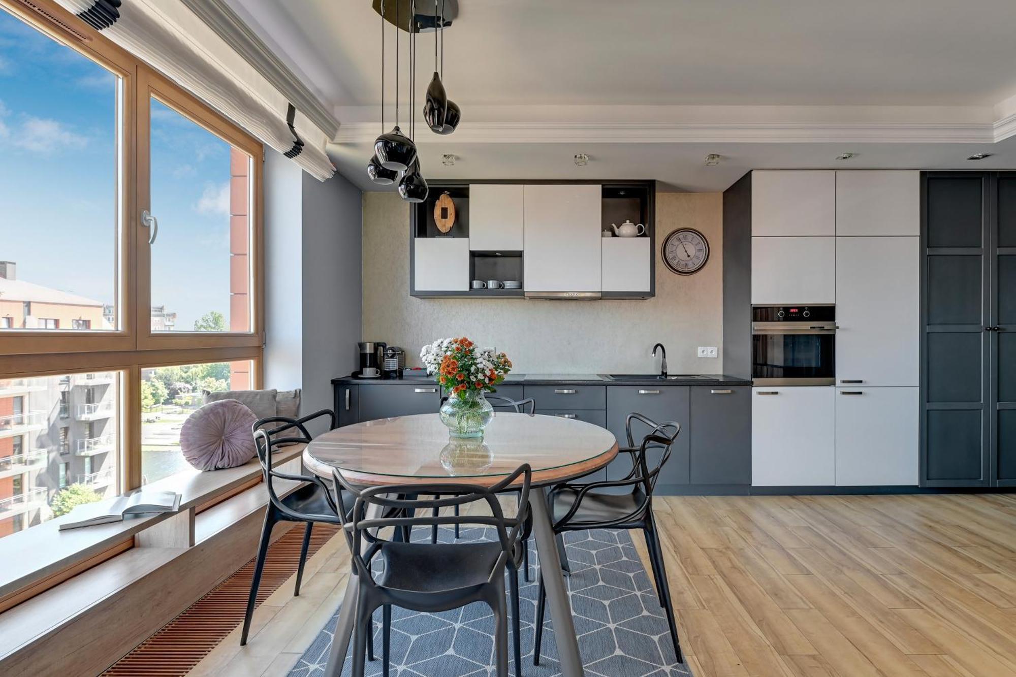 Aura - Riverside & Parking By Downtown Apartments 그단스크 객실 사진