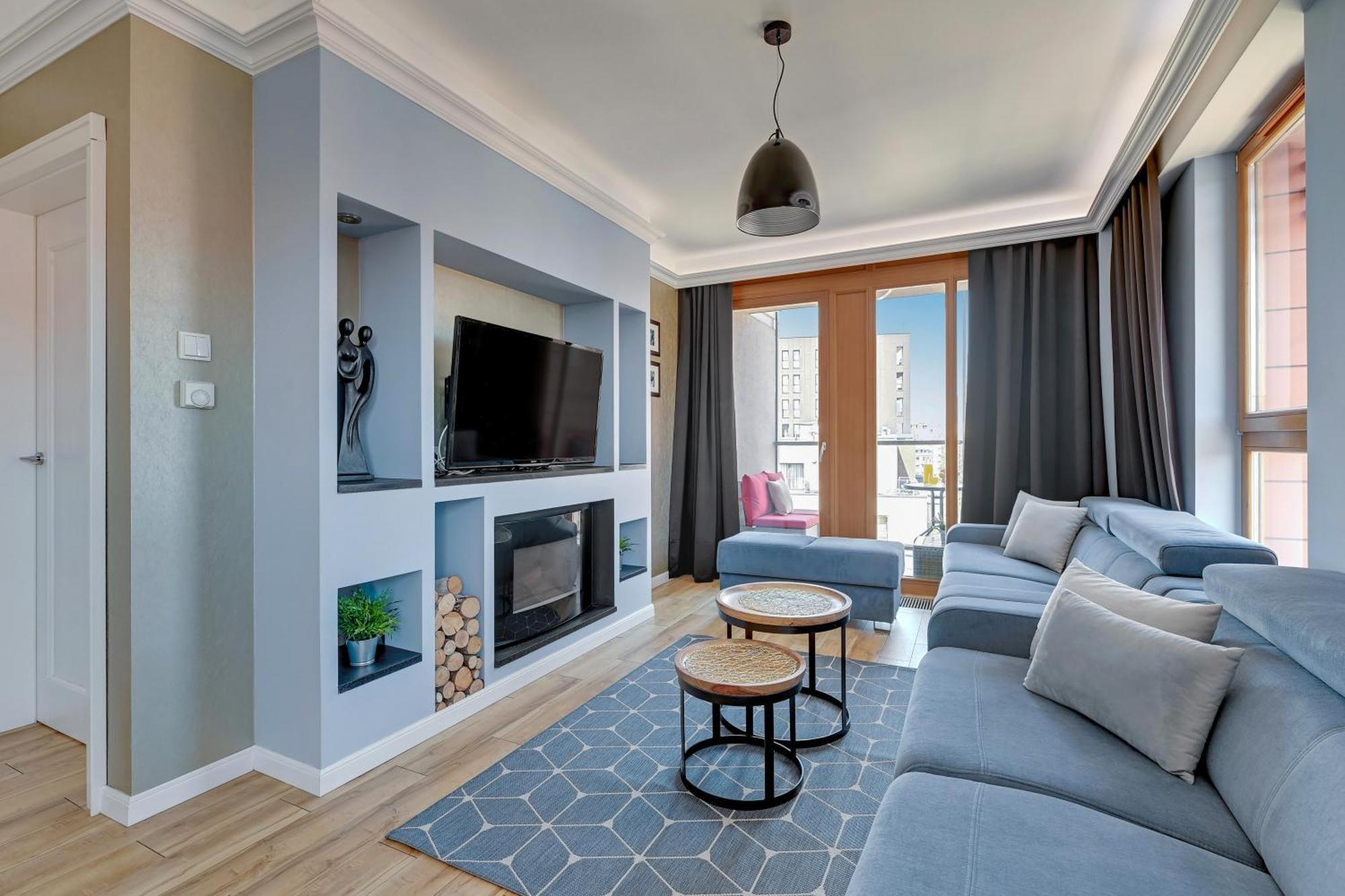 Aura - Riverside & Parking By Downtown Apartments 그단스크 객실 사진