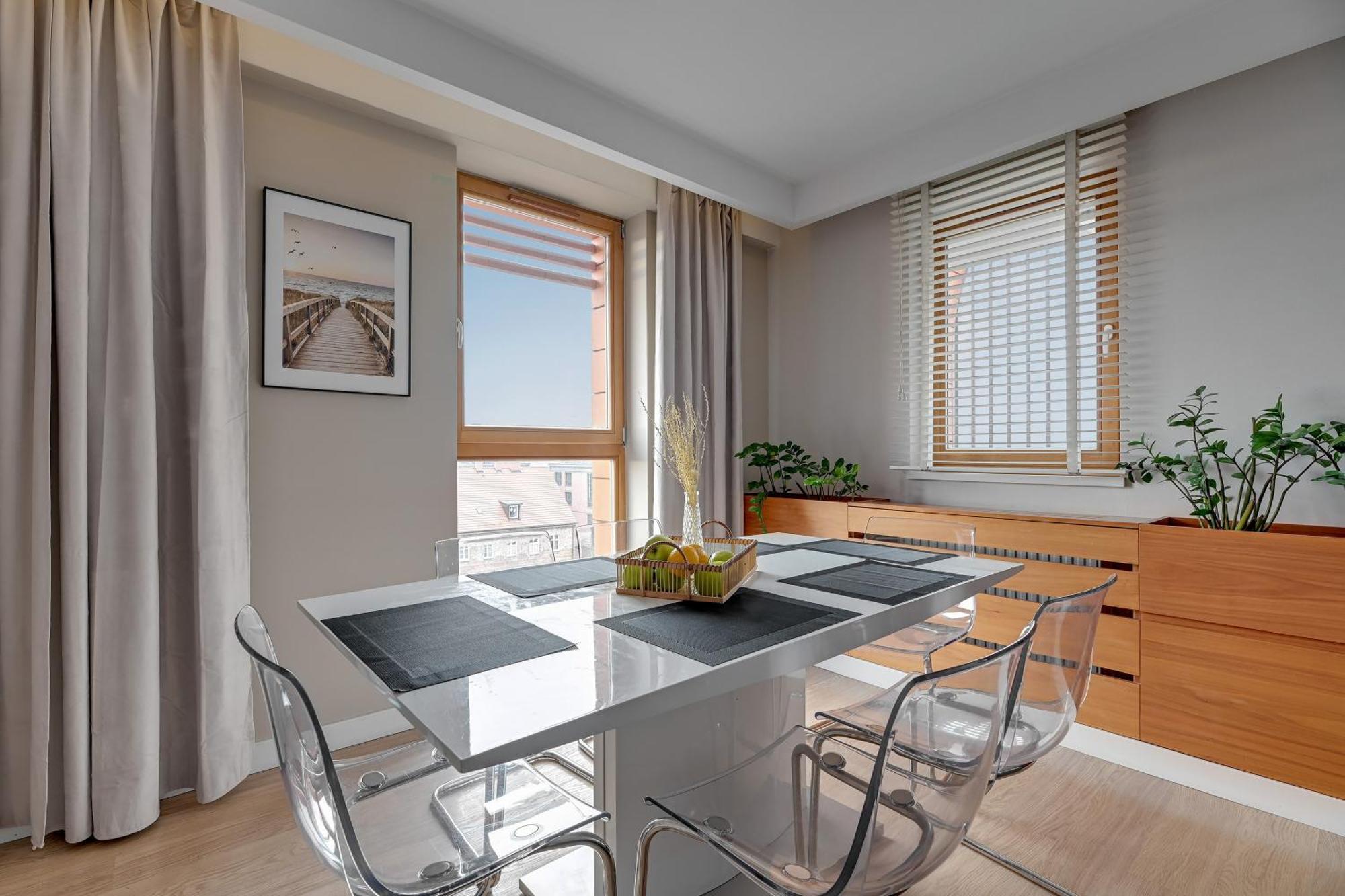 Aura - Riverside & Parking By Downtown Apartments 그단스크 객실 사진